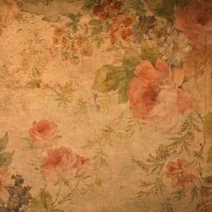 12_Rose Vintage Wallpaper, DeborahBucherDesigns, Furniture and Crafts Decoupage Tissue, 21.25x29.25, 18 lb Rose and Fabric like design