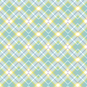 45_Turquoise Plaid Decoupage Tissue, Easter Tissue, Baby Tissue, Spring, Collage Decoupage, Decoupage Tissue, DYI, Deborah Bucher Designs