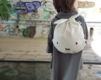 Kids backpack, Printed drawstring bag, Animal backpack