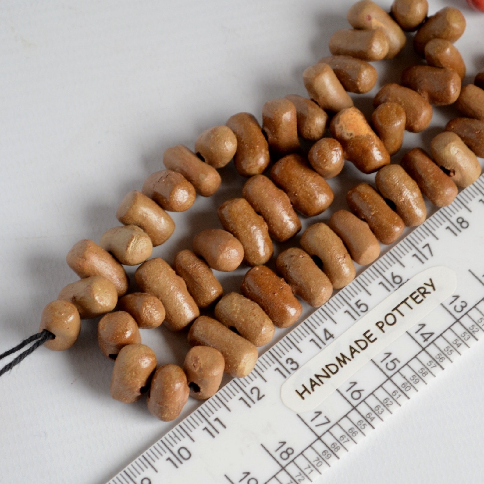 Cylinder Beads About 15 Mm Quantity 50 Pcs. Matte Brown Beads Etsy
