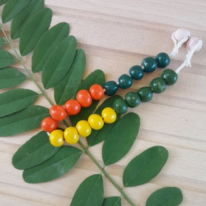 Colorful Ceramic Round Beads: Macrame Jewelry Supplies (20pcs)