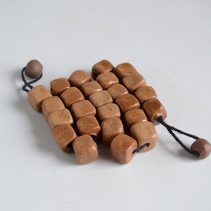Cube beads 10 mm. 25 pcs square beads for jewelry making or macrame.