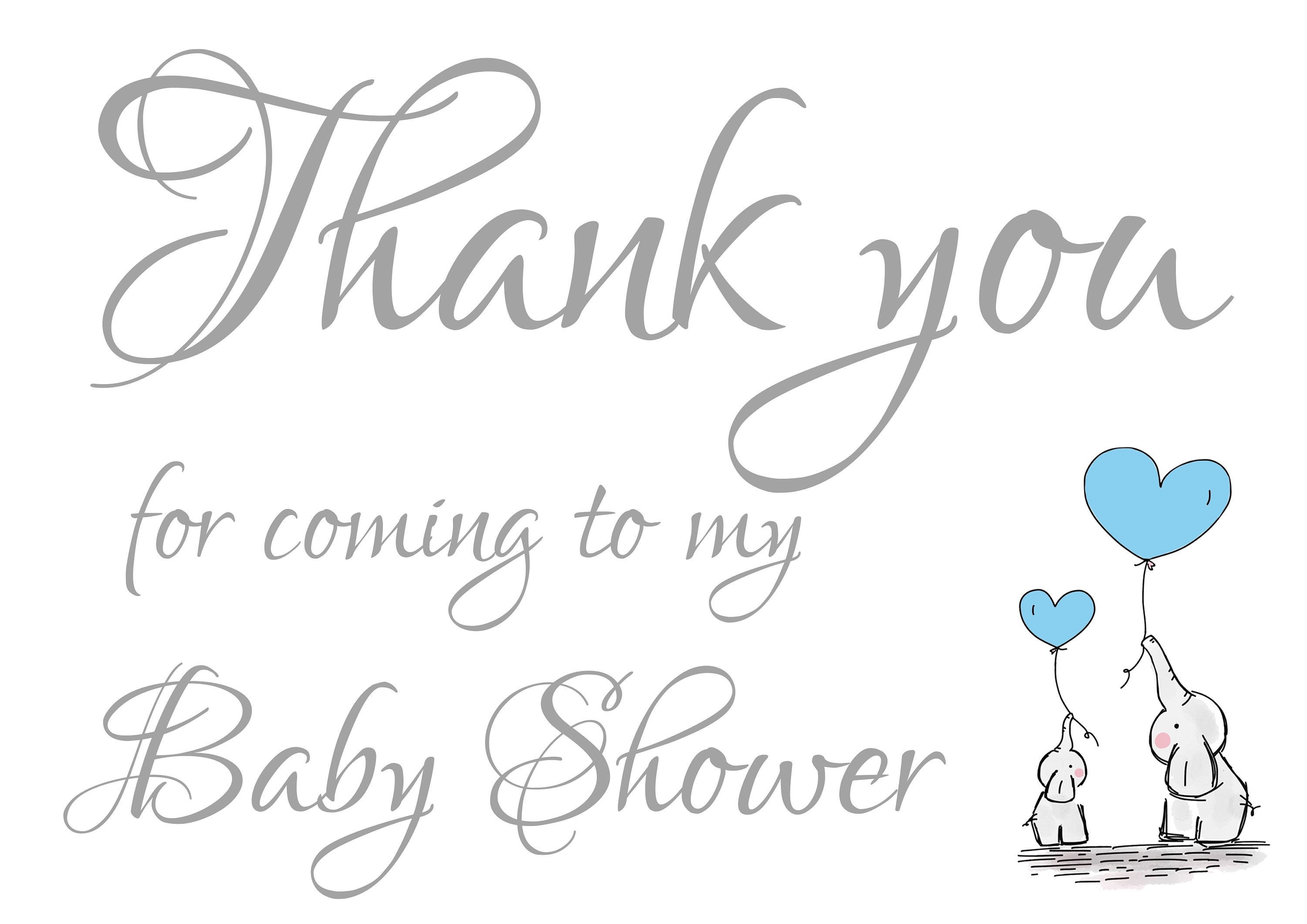 1100 Pack of Thank You for Coming to My Baby Shower Cards Etsy