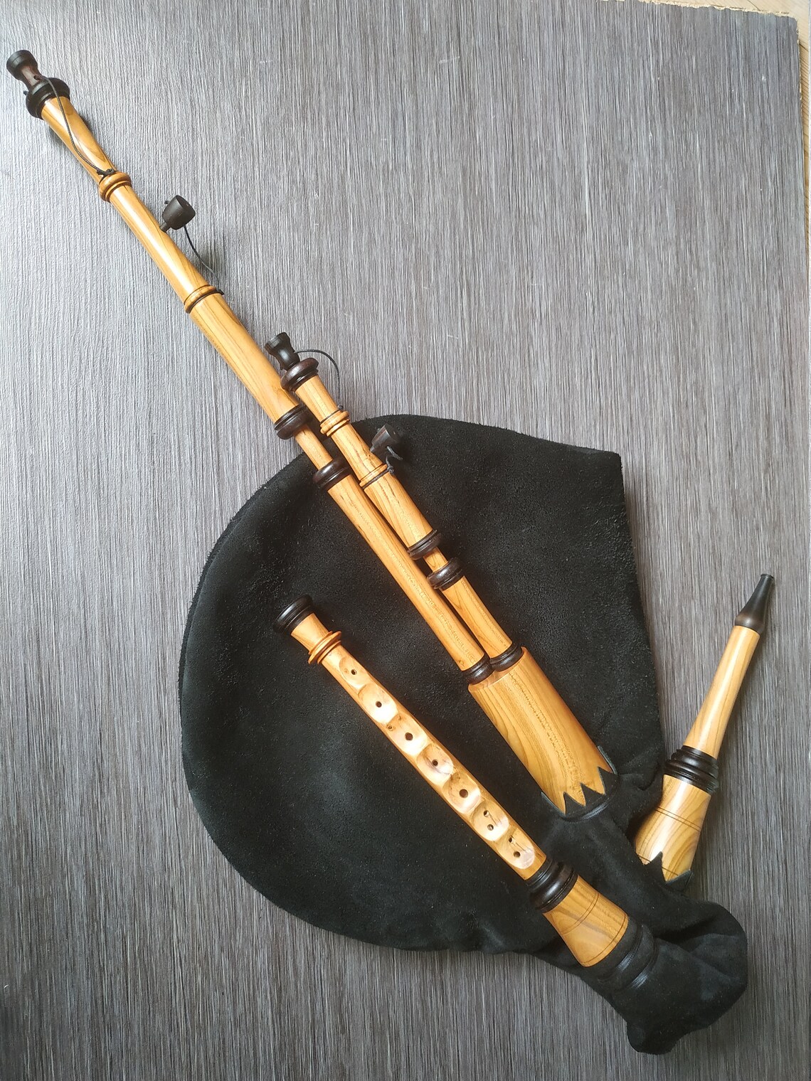 Sackpipa with 2 drones swedish bagpipe Etsy