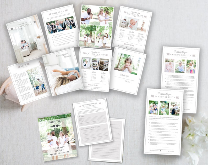 Family Photographer Bundle Questionnaire Prep Guides and Etsy