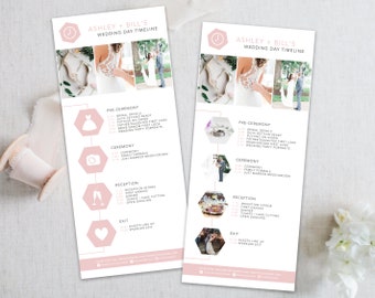 Wedding Timeline. Wedding Photographers. Wedding Day Organization. Marketing Template. Wedding Day Schedule. Instant Download. PSD File.