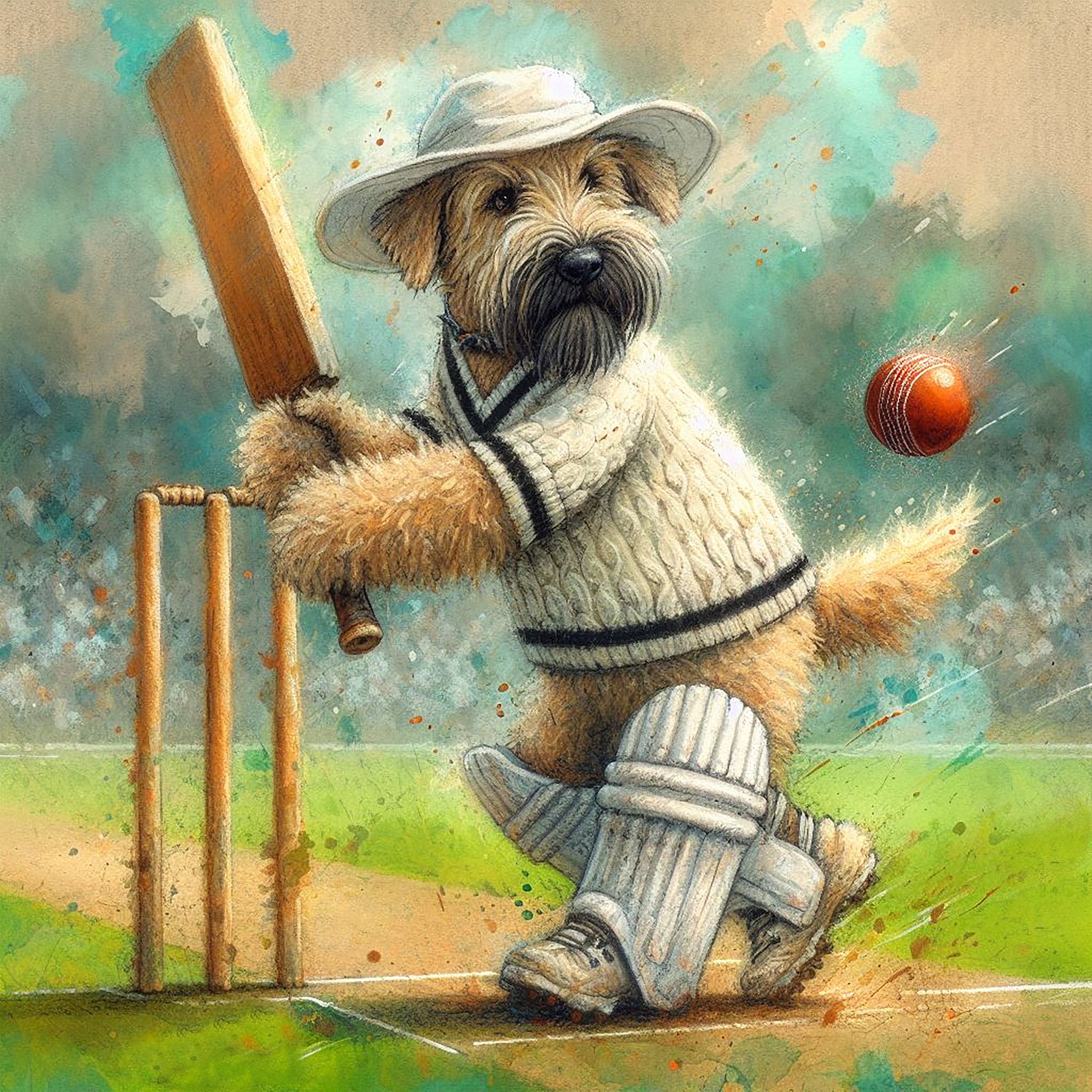 Wheaten Terrier Cricket Card: Dog Lover Gift - Etsy