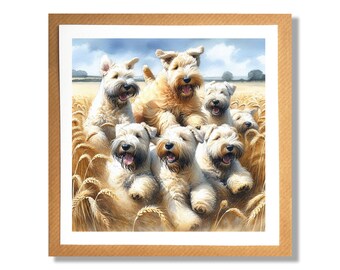 Soft Coated Wheaten Terrier Card, Wheaten Terrier Card, Mothers Day, Fathers Day, Wheaten Terrier Images, Birthday Card, Dog Lover Card
