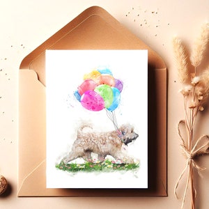 wheaten terrier card, soft coated wheaten terrier card, wheaten terrier blank card, wheaten terrier, wheaten lover card, wheaten owner card