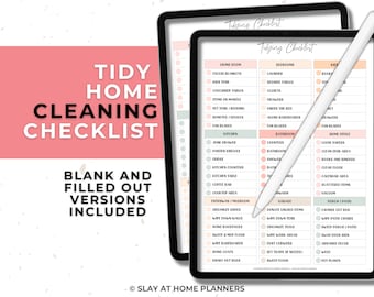 Cleaning Checklist for Digital Planners | Home Organization (Digital Download)