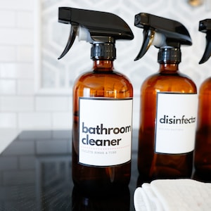 Cleaning Labels | Spray Bottle Labels | Custom Labels | Printable Labels | Cleaning Labels For Bottles | Cleaning Bottle Labels PDF