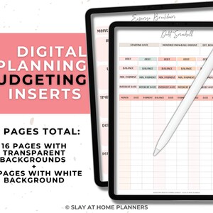 Budgeting Inserts for Digital Planners | Digital Planning Inserts | Digital Planning Pages | Digital Inserts Only | Finance Planner Inserts