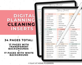 Cleaning Planner Inserts | 34-Page Digital Download