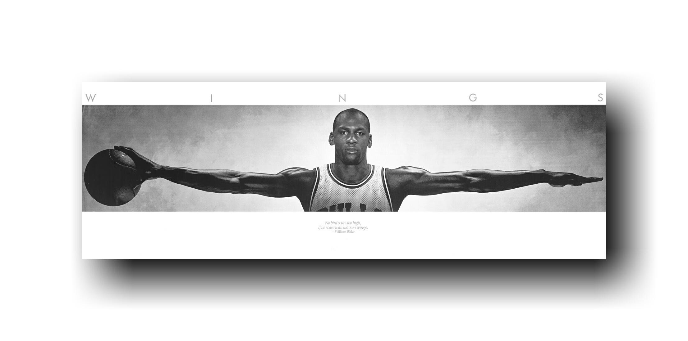 Michael Jordan Wings MJ XXXL Long Art Wall Silk Cloth Poster Etsy