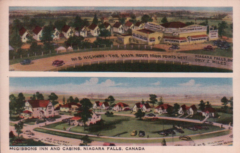 Mcgibbons Inn And Cabins Niagara Falls Canada Vintage Etsy