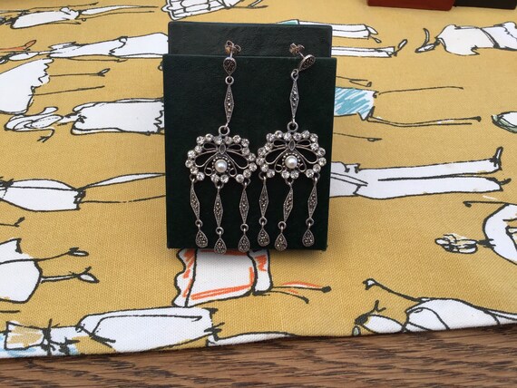 Pair of must have of Silver Art Nouveau Earrings