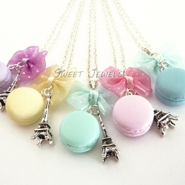 Collier Macaron et Tour Eiffel