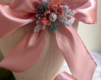 Conjunto de accesorios para el cabello de boda de invierno para mamá e hija, peine navideño, pinza navideña Gibgerbread, regalos de Navidad para niña, tocado con lazo navideño