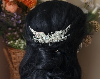 Bridal Always White Hair Comb Bohemian Wedding Hair Piece Magic Wedding Wizard After all this time? Always! Wedding headpiece