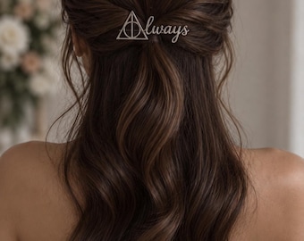 Always wedding Hair Pins Bridal Wedding Accessory Magical Hair Jewelry Love Bridal pin Bridesmaid accessories Snitch Halloween Christmas