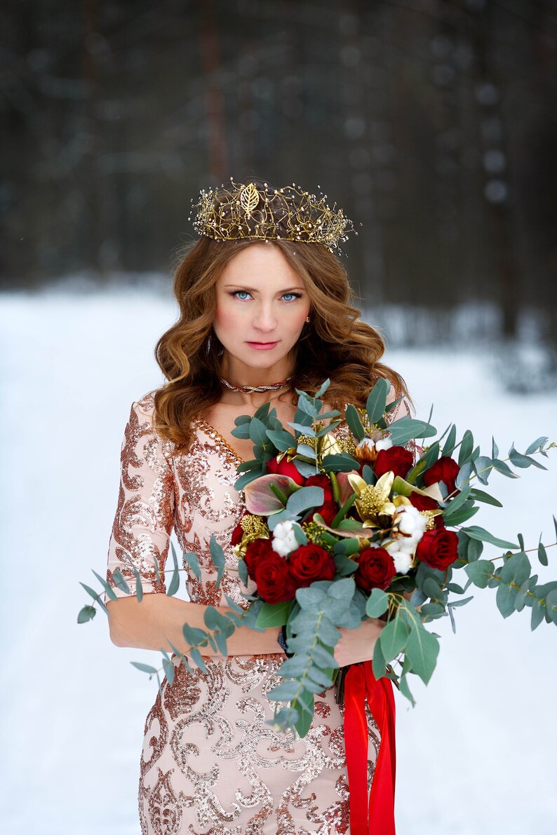 Gold Crown Black Branch Crown Gold Hair Vine Gothic Crown Etsy