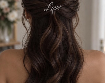 Forever wedding Hair Pins Bridal Wedding Accessory Magical Hair Jewelry Love Bridal pin Bridesmaid accessories