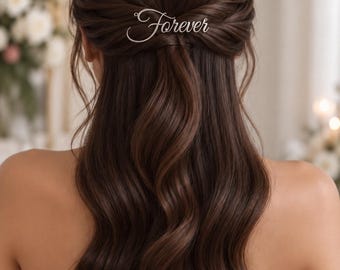Forever wedding Hair Pins Bridal Wedding Accessory Magical Hair Jewelry Love Bridal pin Bridesmaid accessories