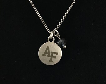 Zierliche AF Kette mit Anhänger Kristall