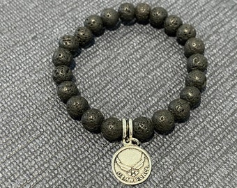 "Flight Line Lava Perlen ""Luftwaffe Armband"""