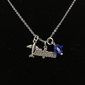 Pewter Air Force Necklace, three piece