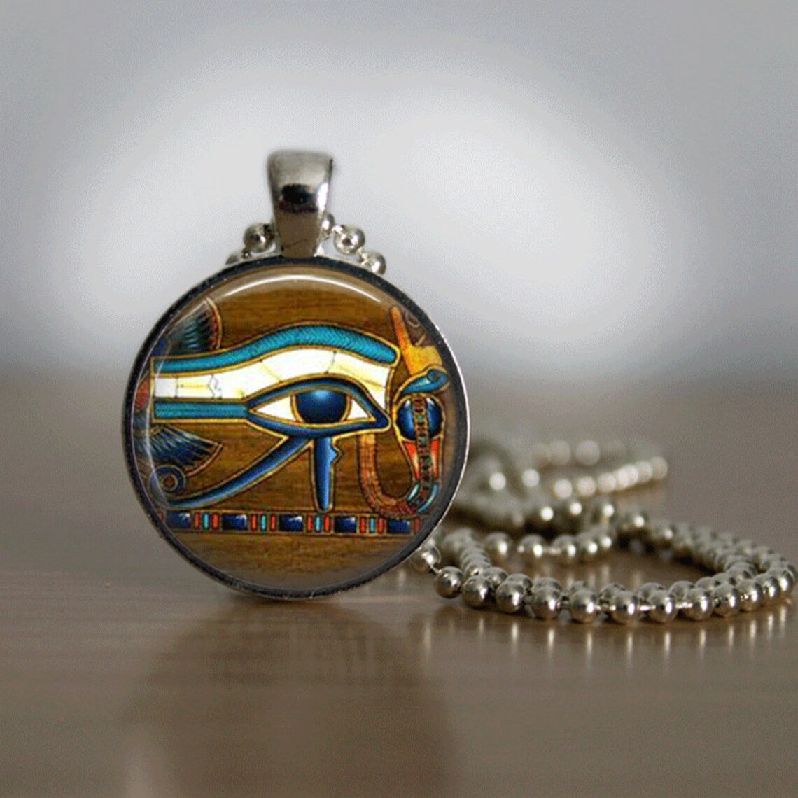 Eye of Horus Egyptian Necklace Glass Tile Jewelry Eye of Horus Etsy