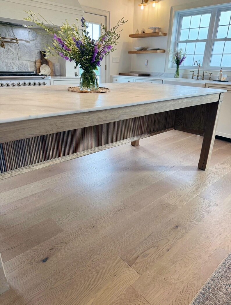 Custom White Oak Kitchen Island - Etsy