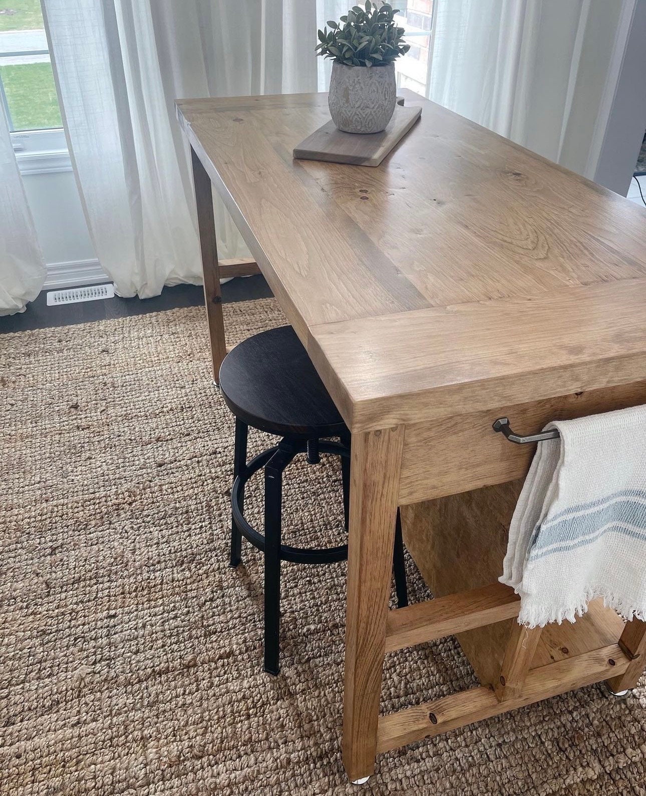 Custom Solid Wood Kitchen Island - Etsy Australia