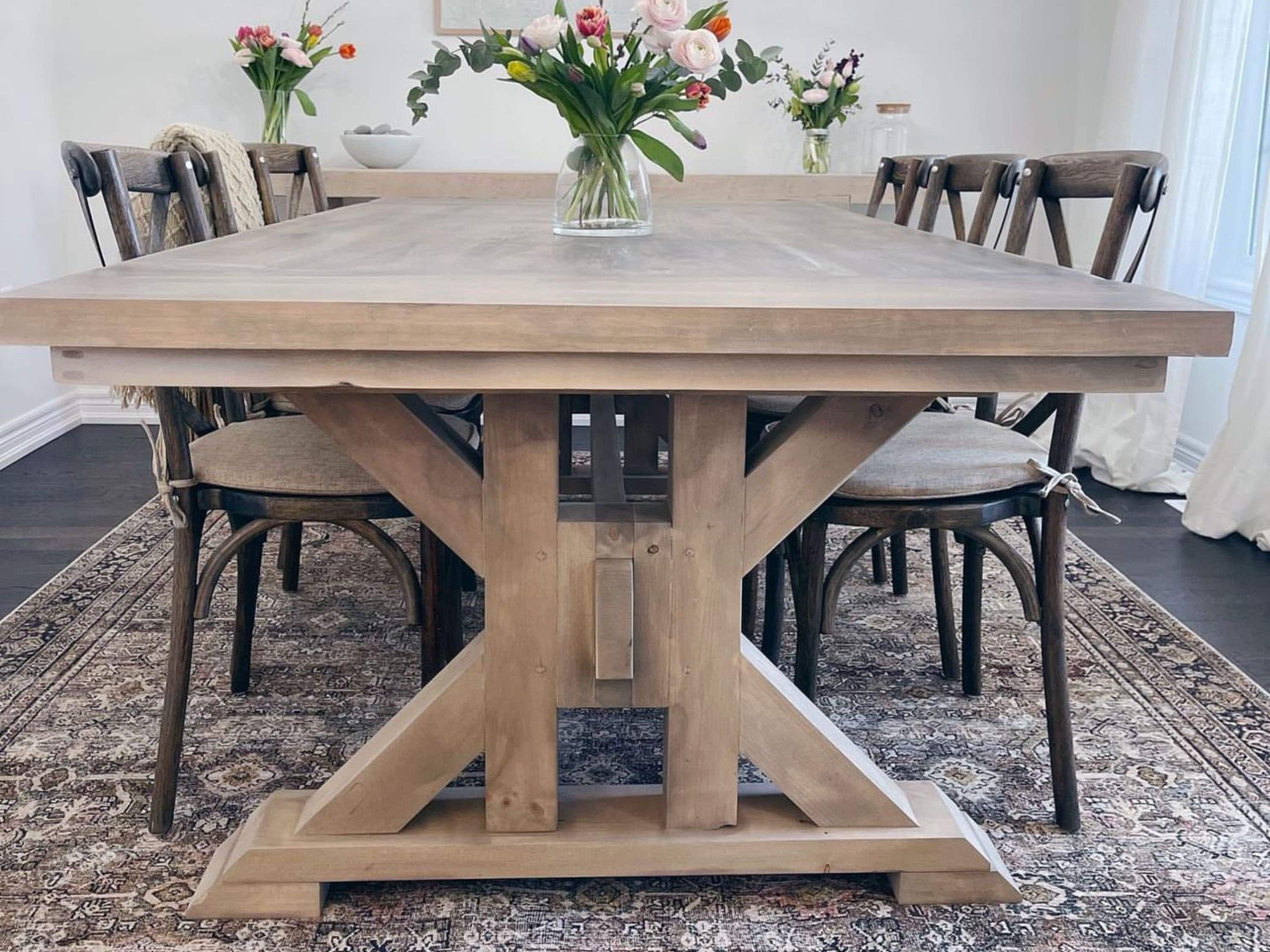Solid Wood Tables Okanagan Table Etsy