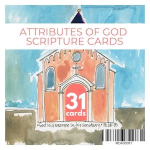31 attribuut van God Schriftkaarten//waarheidsverspakket//NLT notitiekaarten//bijbelgeheugen//handgeschreven verzen//handgemaakte christelijke