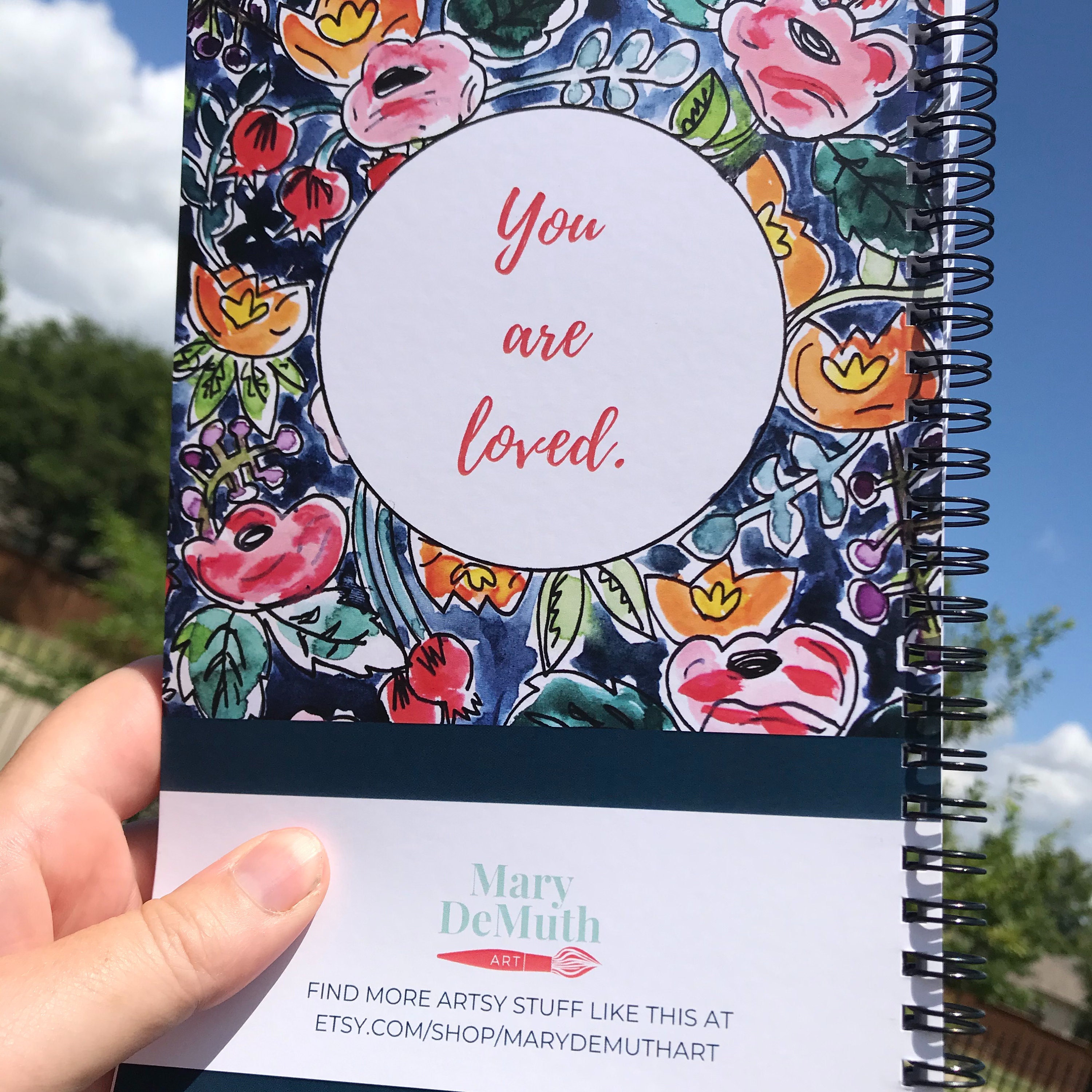 Gratitude Journal // Spiral Bound // Scripture Notebook // Etsy