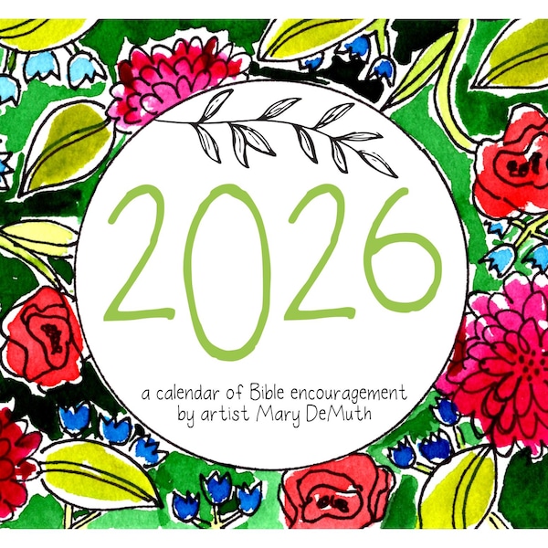 2026 Wall Calendar Art Etsy Il Bzfh