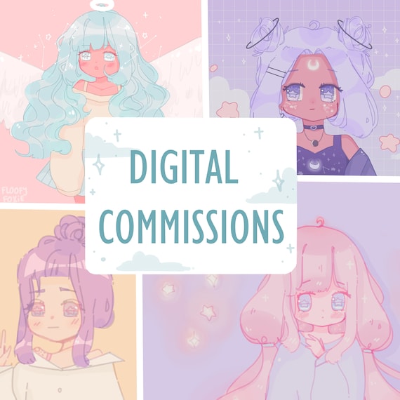 Anime Chibi Style Digital Art Commissions Etsy