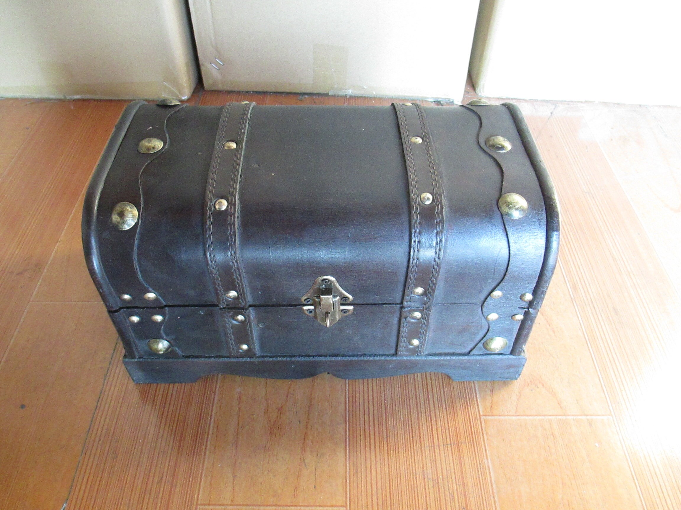 Small Pirate Style Wooden Treasure Chest | Etsy