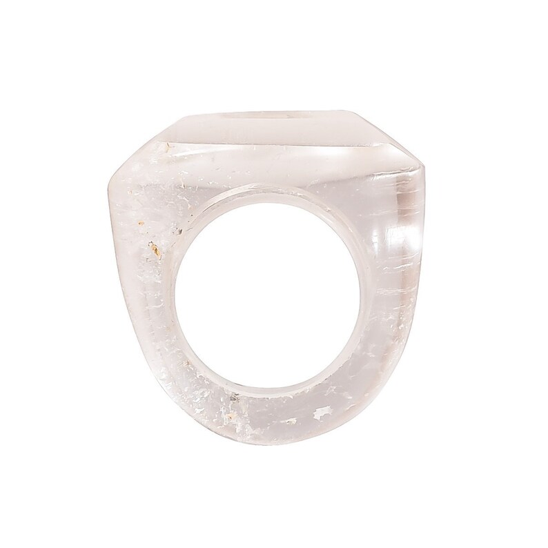 Crystal Handmade Ring 7.5 US