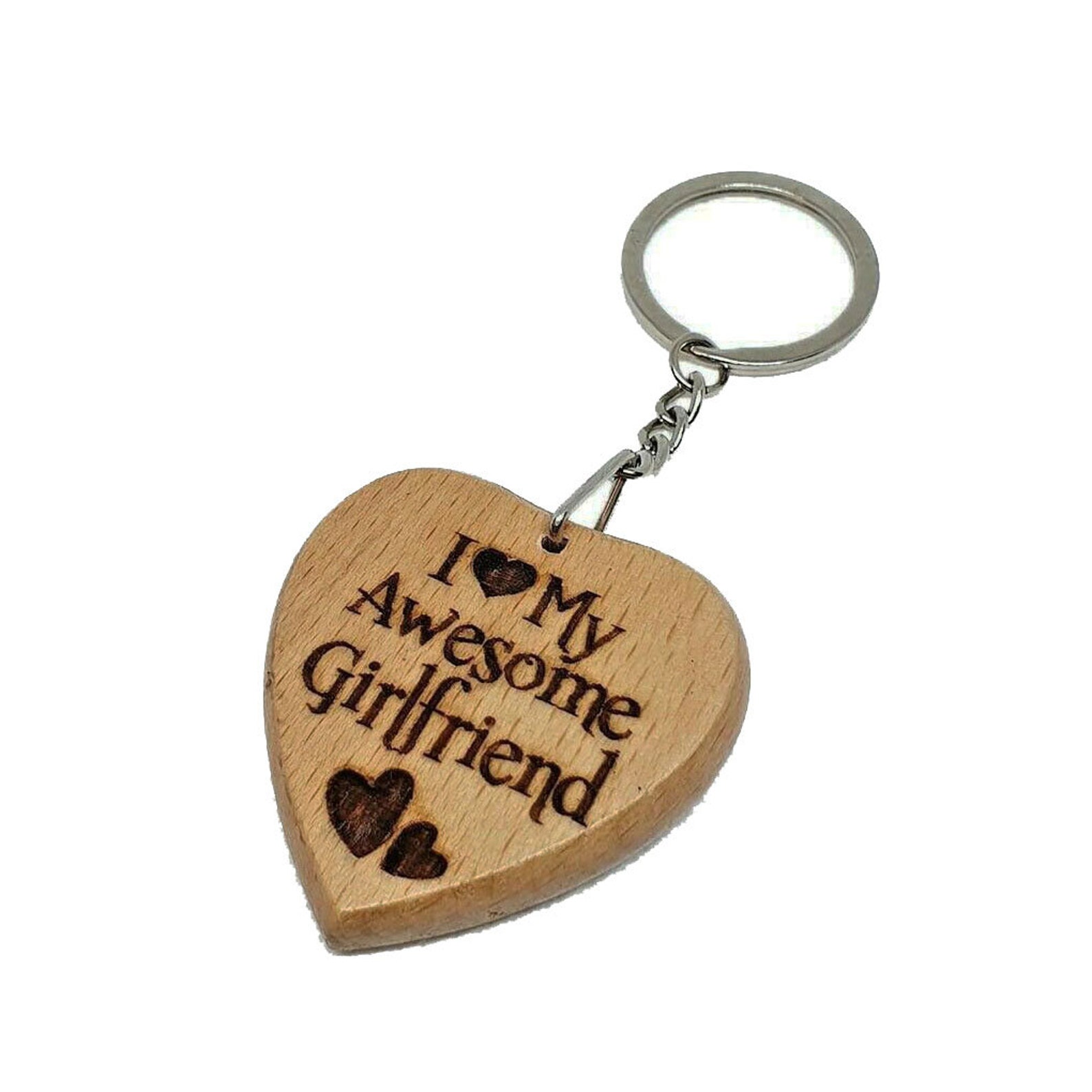 i love my girlfriend keyring