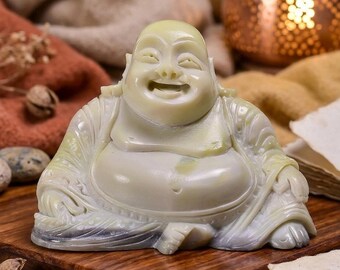 Laughing Buddha Statue: Good Luck Symbol (742 Ct)