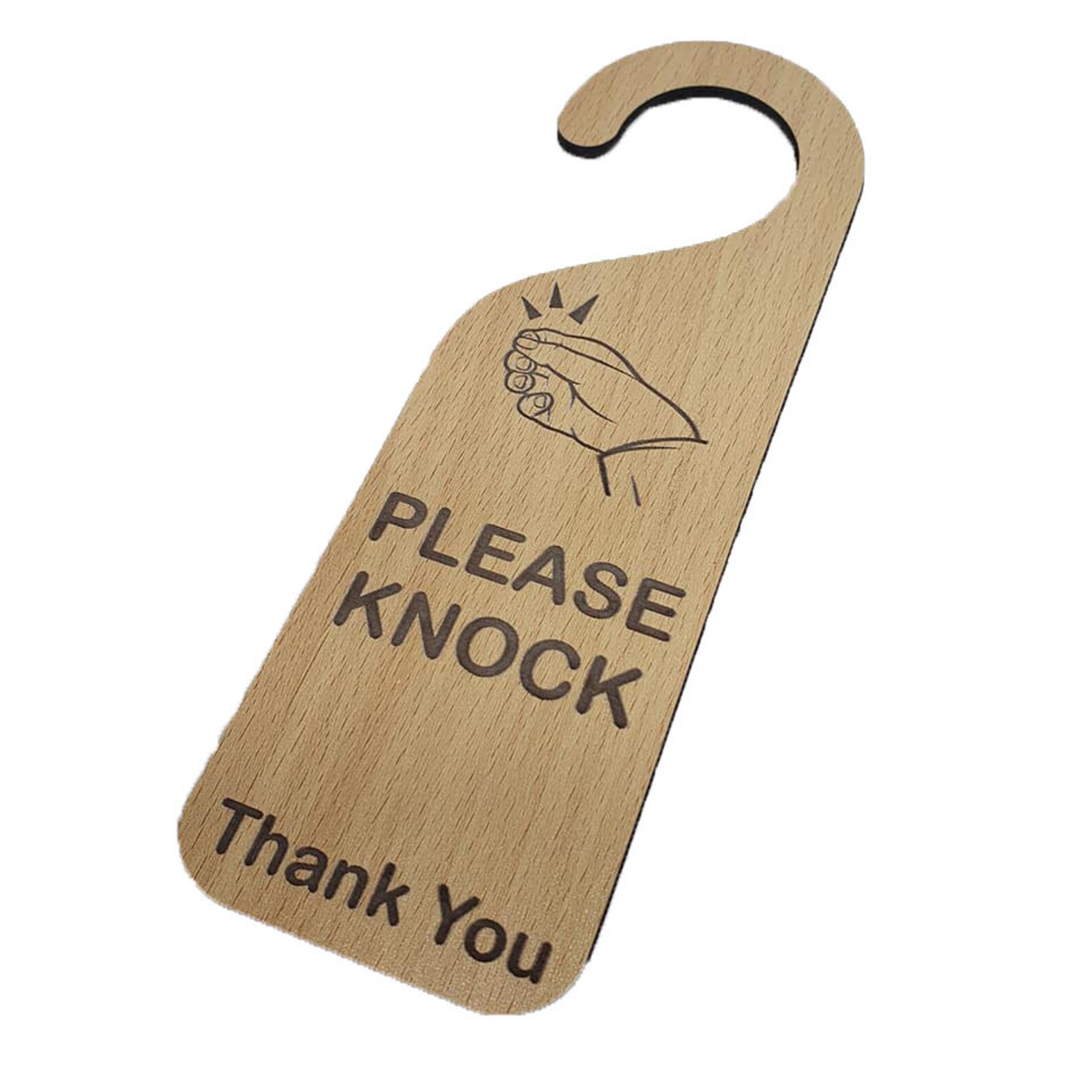 Do not disturb door sign Engraved wooden Hanger handle hotel | Etsy