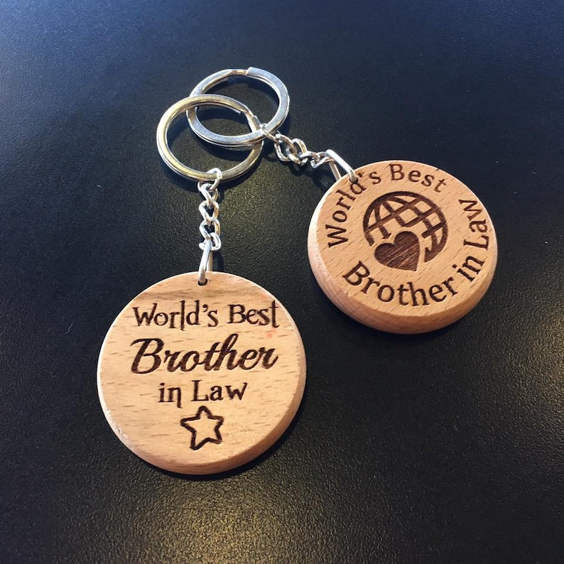 Gifts for Inlaws Wooden Keyring Keychain Grandad Grandma Etsy