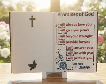 Personalise this Bible Promises Plaque with your names or message