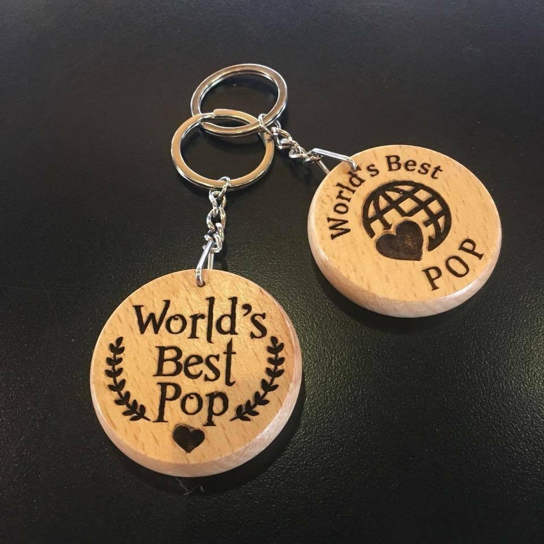 Gifts for Inlaws Wooden Keyring Keychain Grandad Grandma Etsy