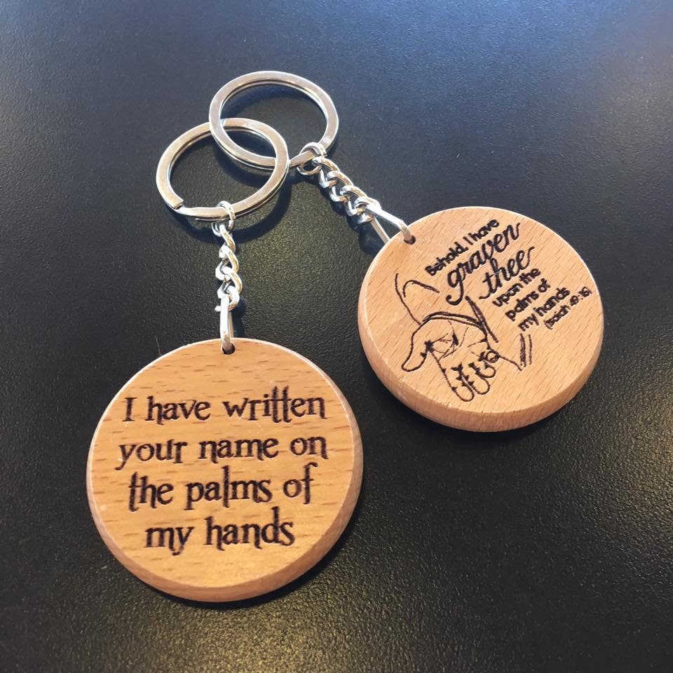 Bible Scriptures Engraved Wooden Keyring Keychain Christian Etsy UK
