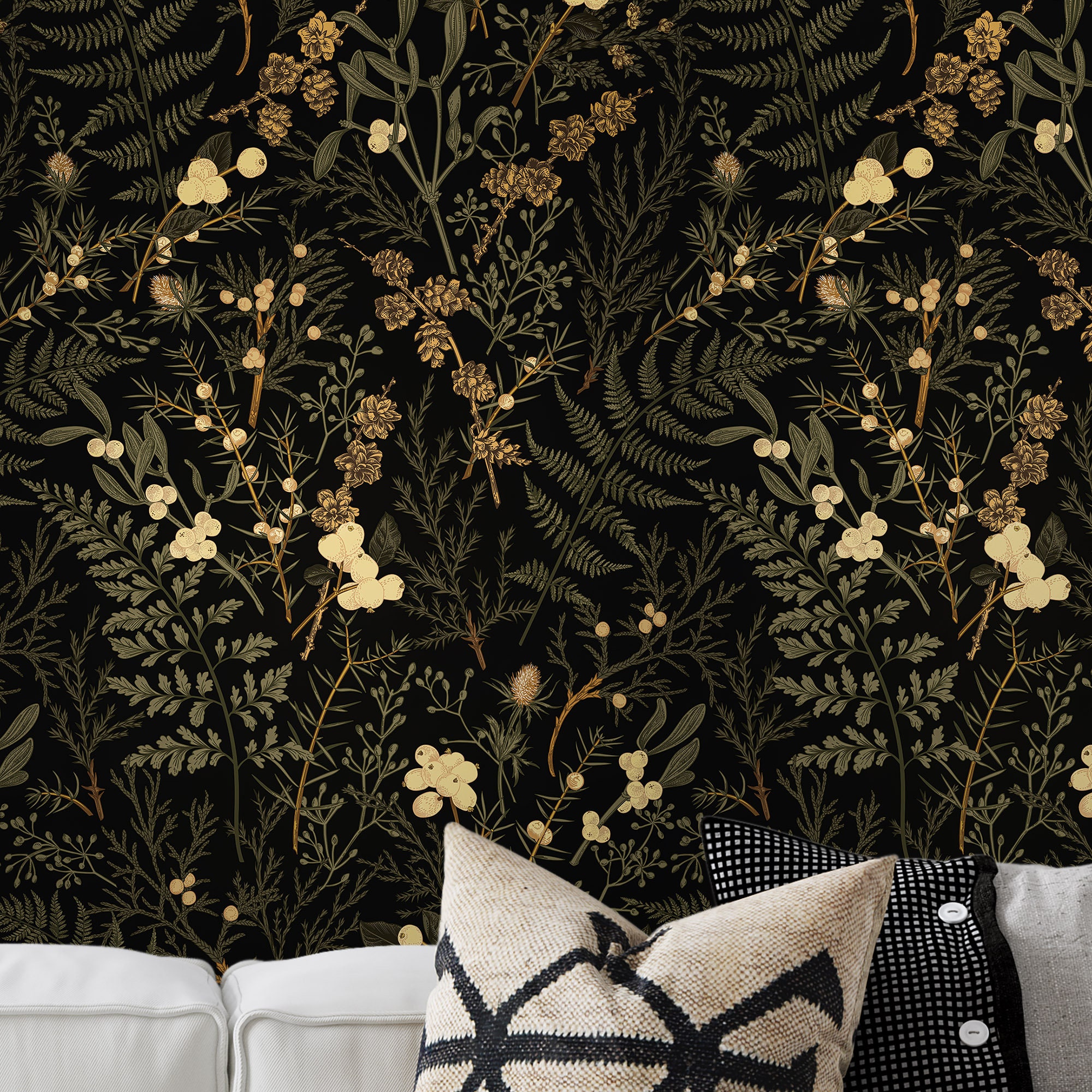 22+ Dark Green Pattern Wallpaper