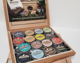 Coffret cadeau d'échantillons de baume pour le soin de la barbe