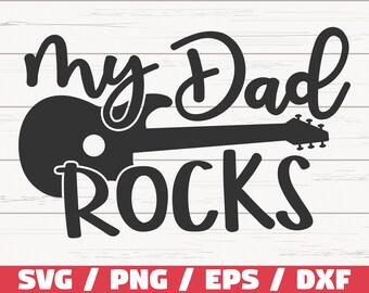 Download My Dad Rocks Svg Etsy
